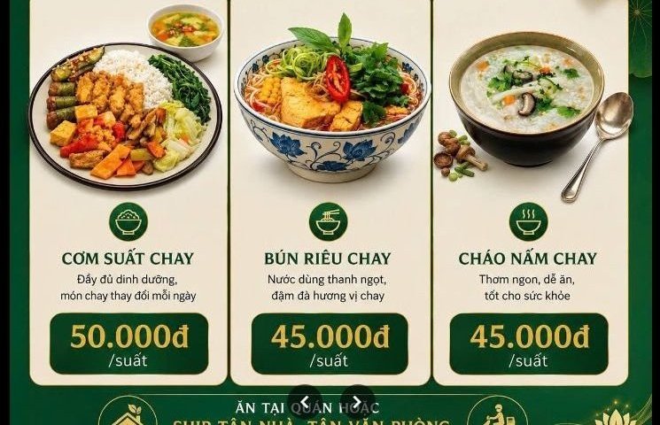 Cơm chay món ngon mỗi ngày