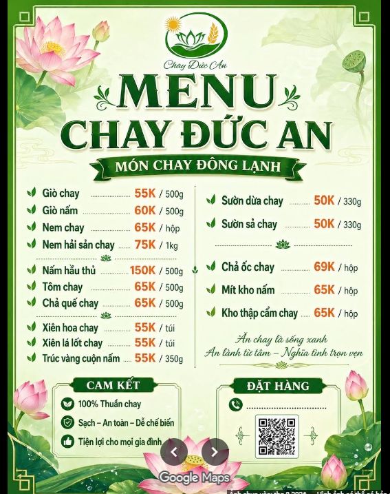 Đồ chay đông lạnh