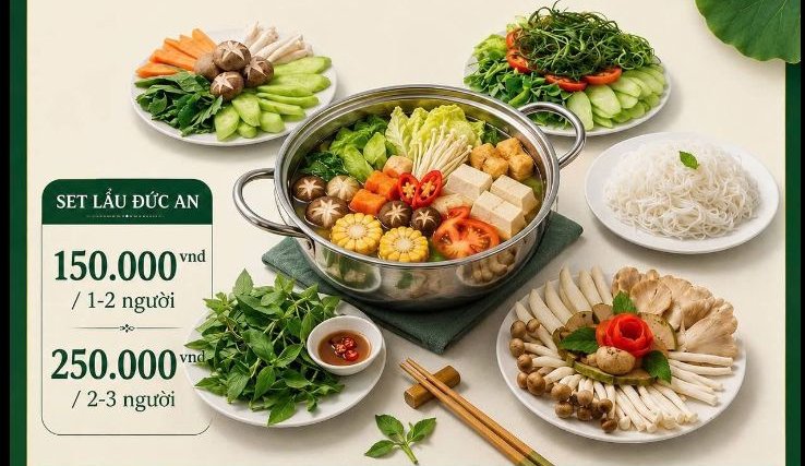 Lẩu chay Đức An - thanh đạm mà đậm đà